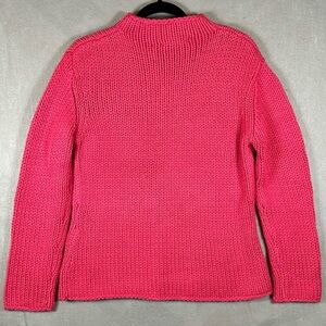 Harold’s Vintage Pink Knit Chunky Mock Turtleneck Women’s Size Large Hand Framed